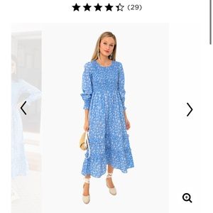 Tuckernuck Blue Floral Maxi Dress